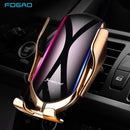 Automatic Clamping Smart Touch 10W Wireless Car Charge